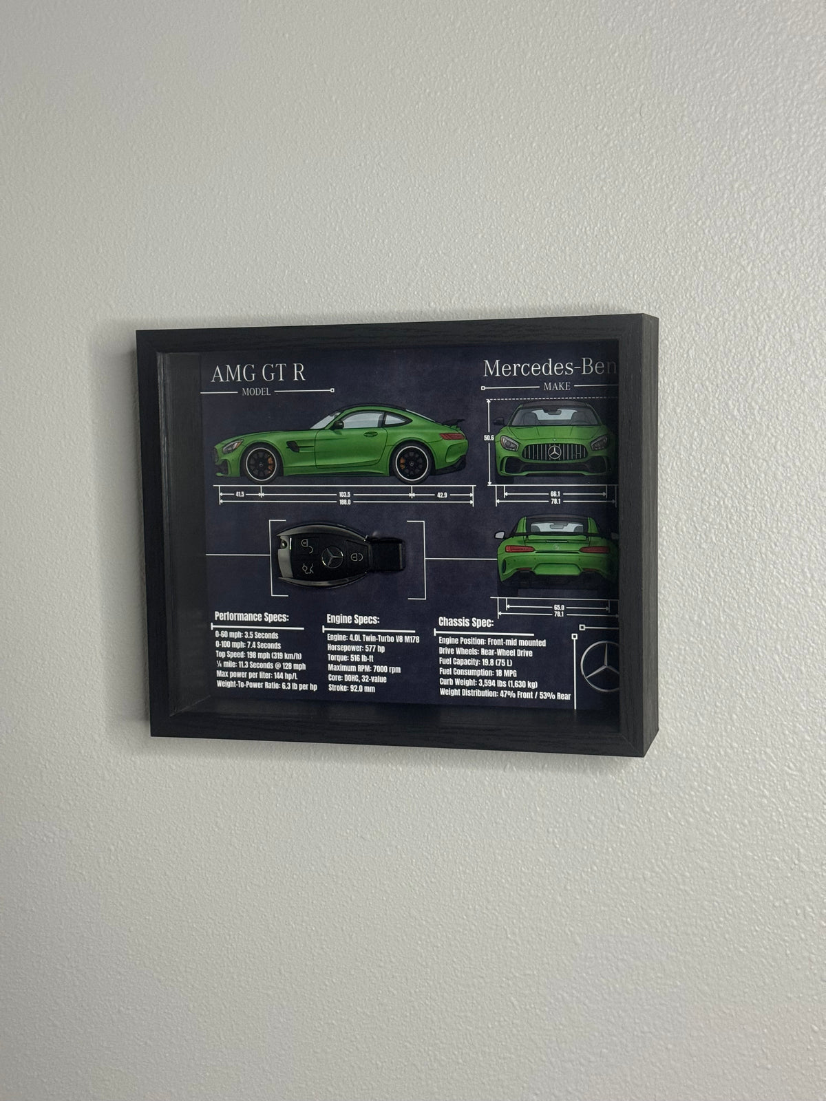Mercedes-Benz AMG GT R Key Blueprint Frame