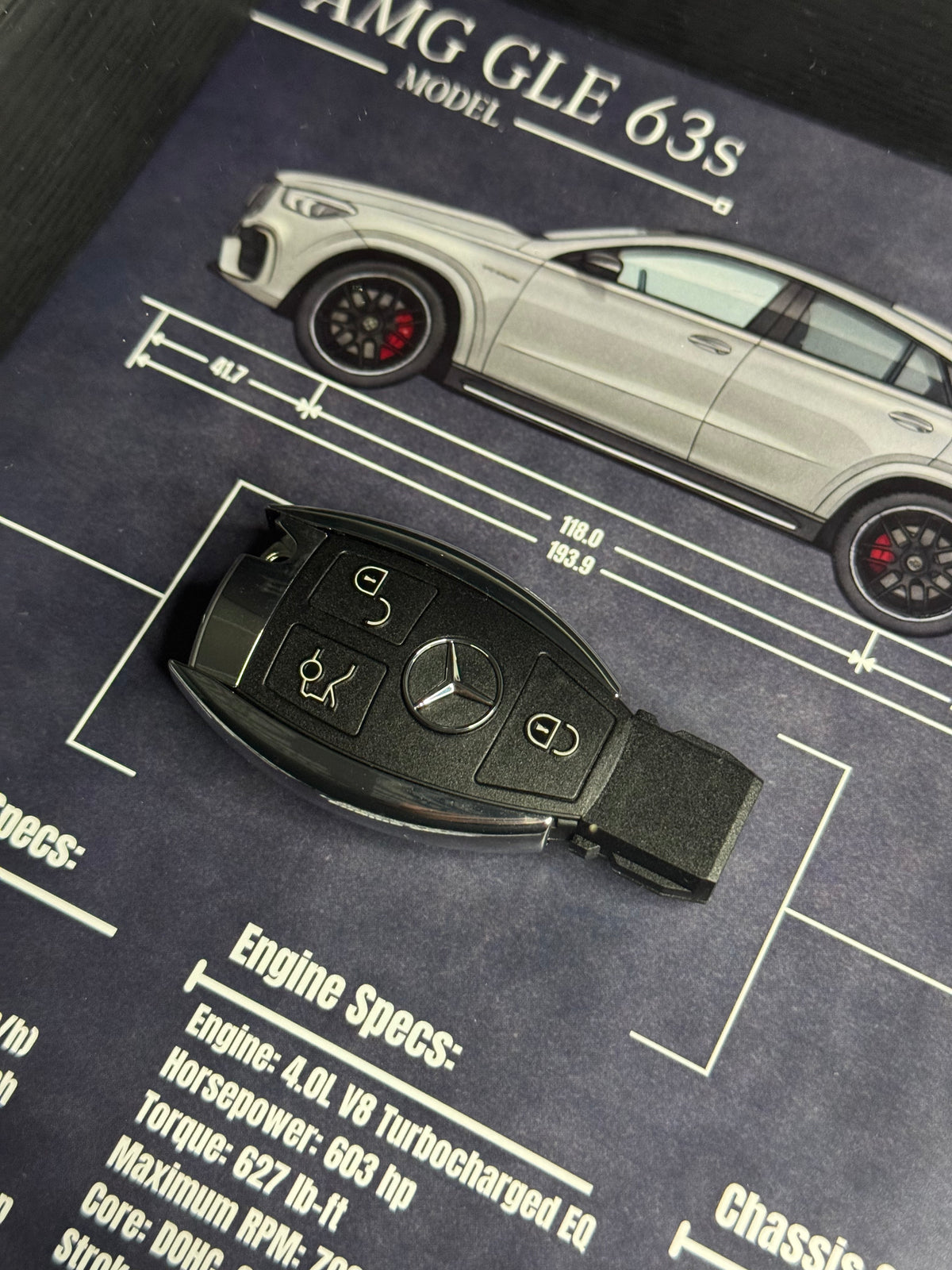 Mercedes-Benz AMG GLE 63s Key Blueprint Frame