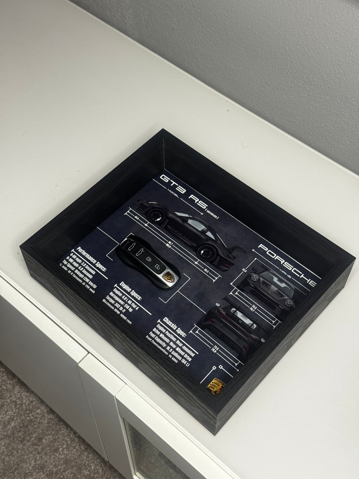 Porsche 911 GT3 RS (992) Key Blueprint Frame