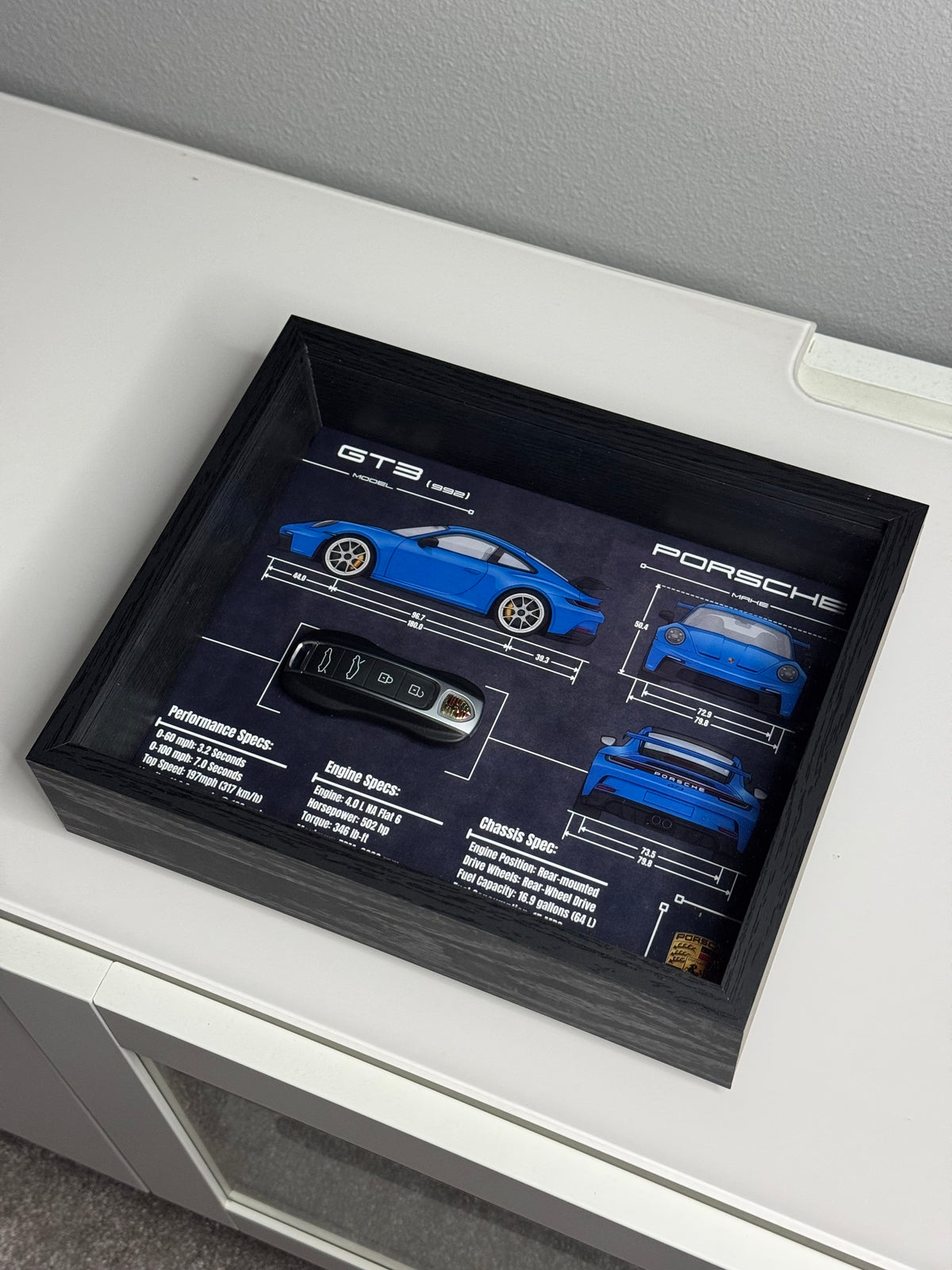 Porsche 911 GT3 (992) Key Blueprint Frame