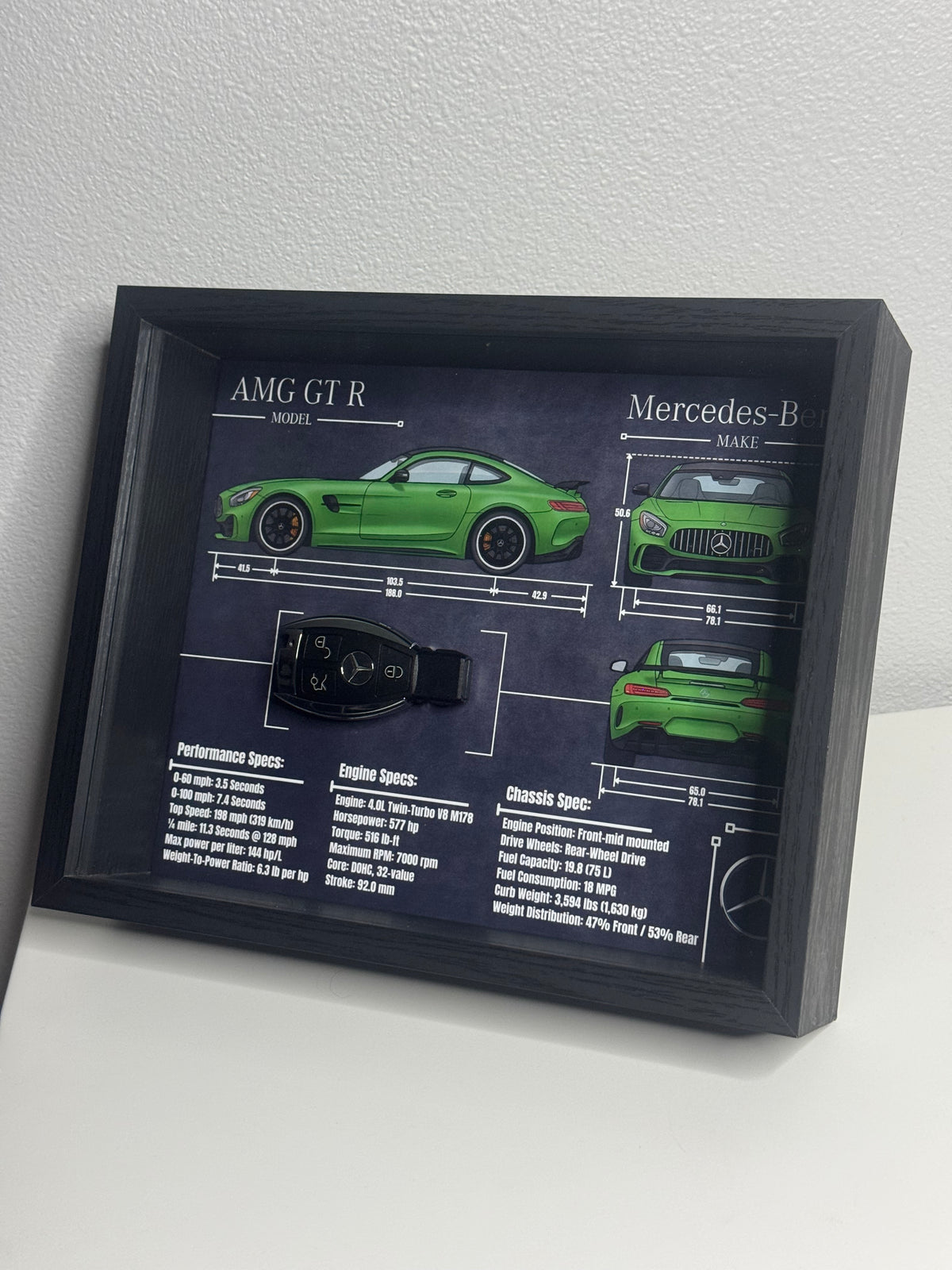 Mercedes-Benz AMG GT R Key Blueprint Frame