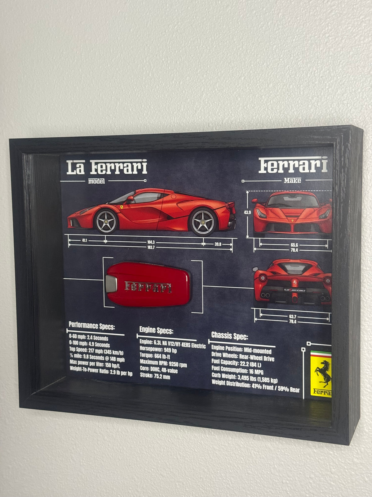 Ferrari LA Ferrari Key Blueprint Frame