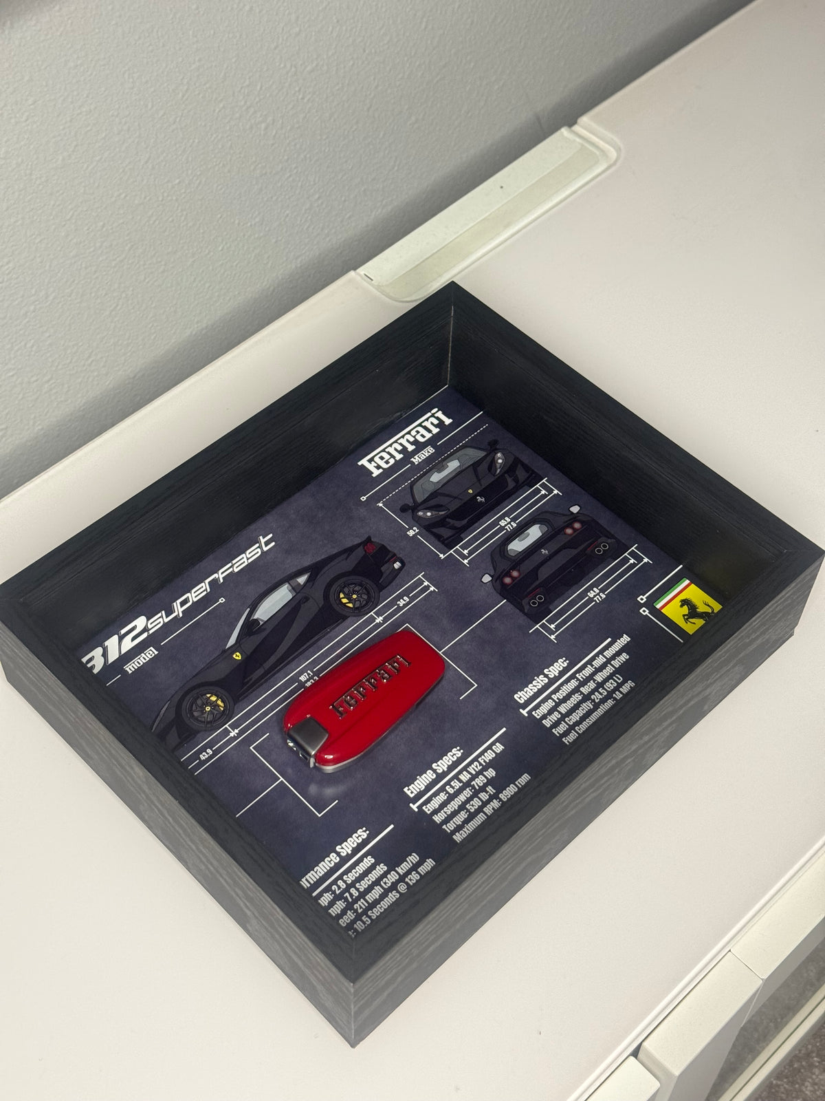 Ferrari 812 Superfast Key Blueprint Frame