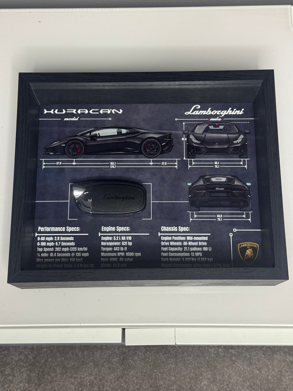 Lamborghini Huracan Key Blueprint Frame