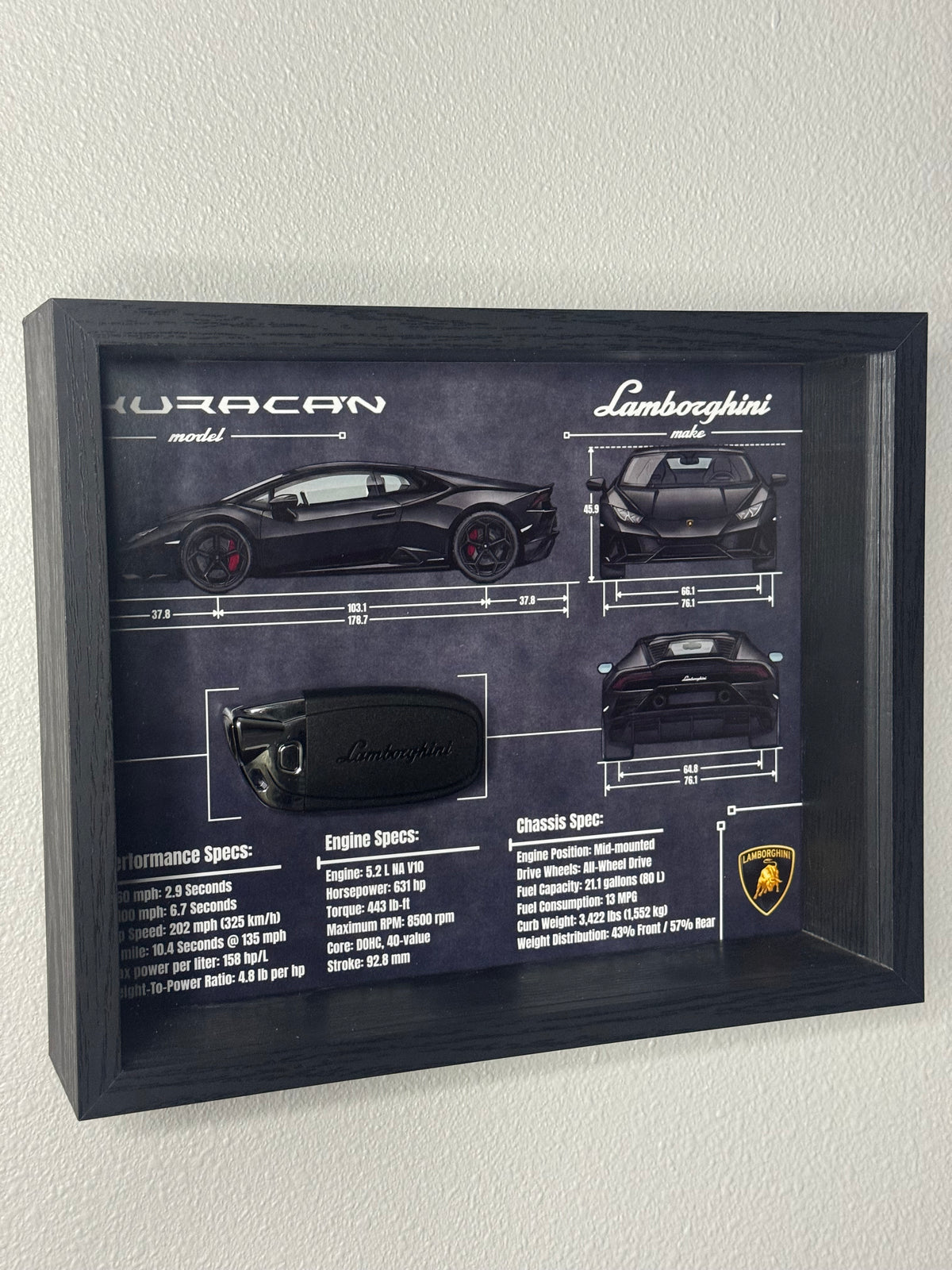 Lamborghini Huracan Key Blueprint Frame
