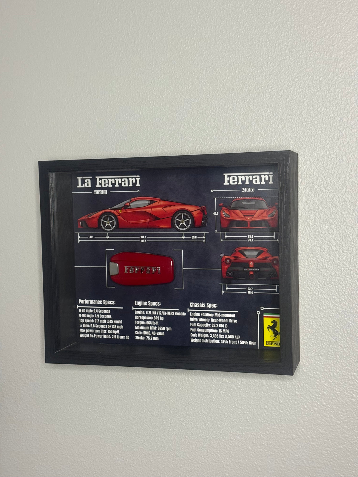 Ferrari LA Ferrari Key Blueprint Frame