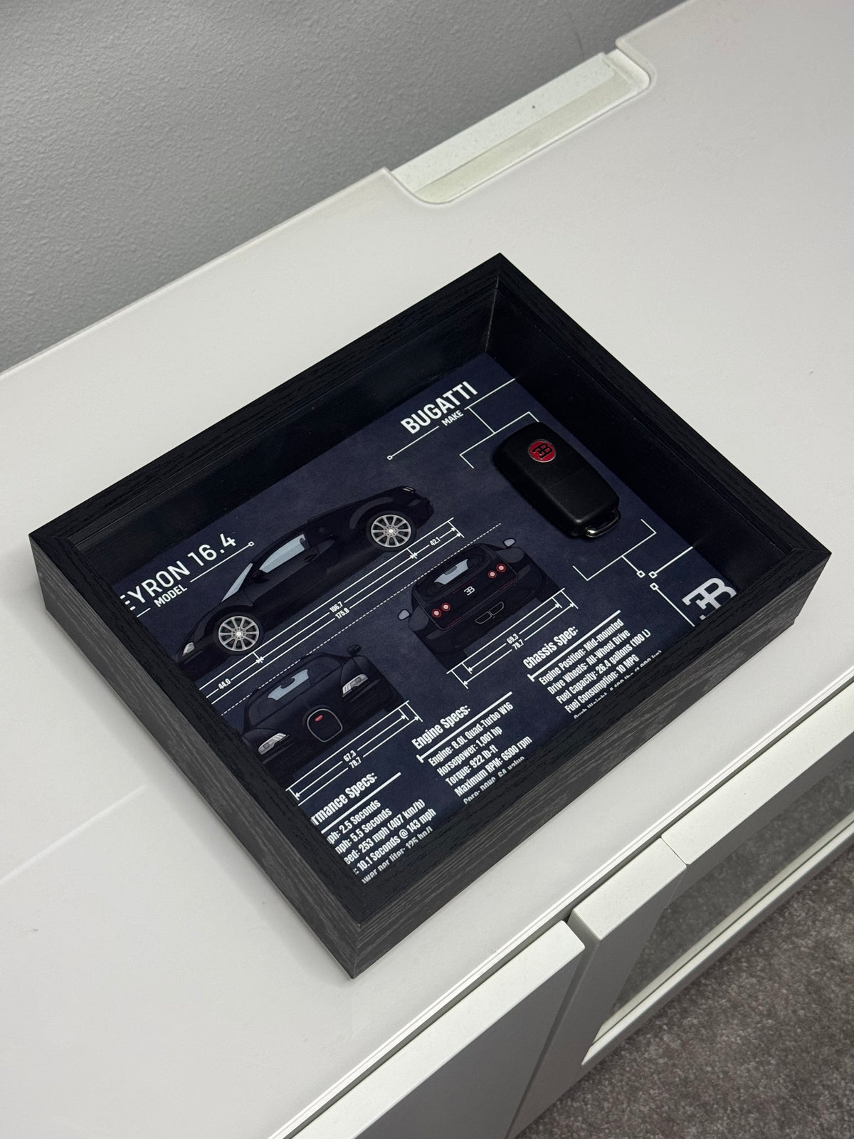 Bugatti Veyron Key Blueprint Frame
