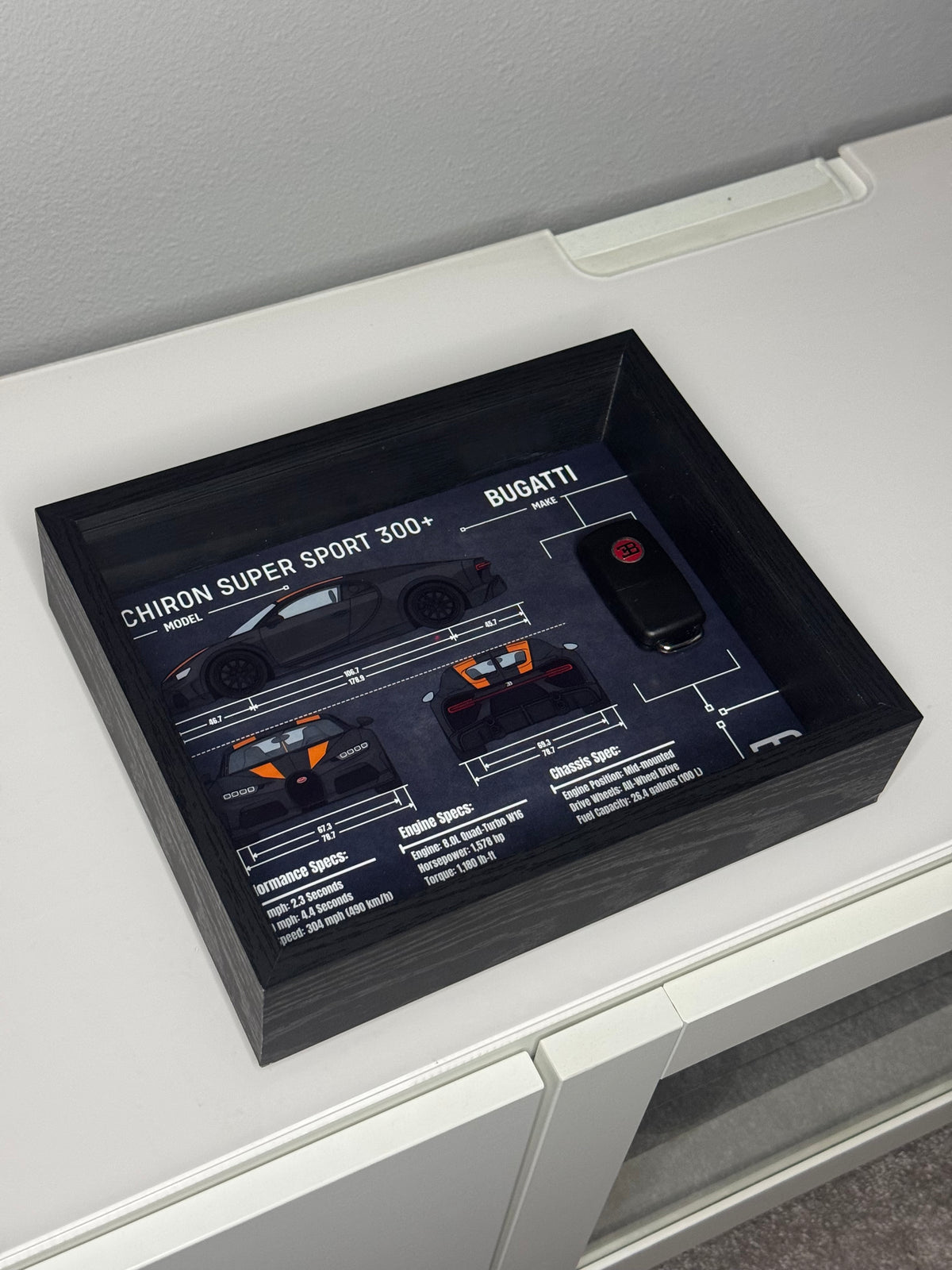 Bugatti Chiron Super Sport 300+ Key Blueprint Frame