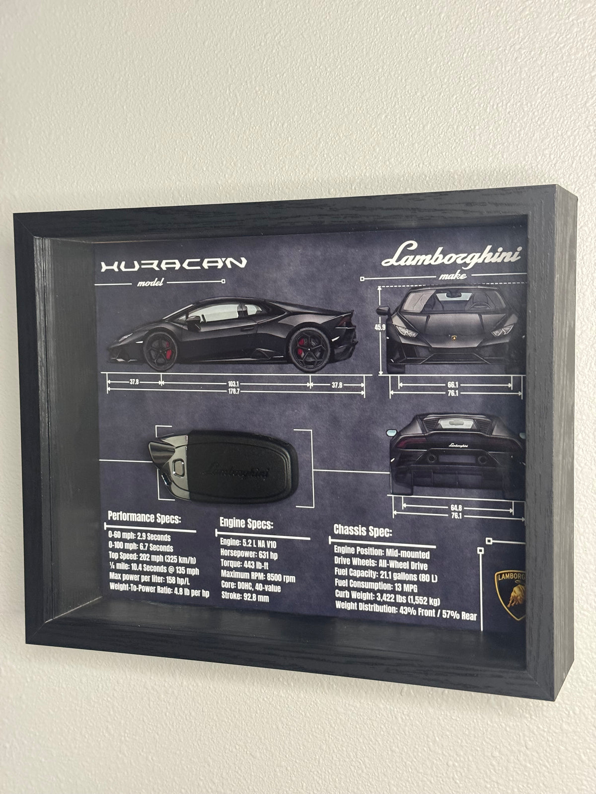 Lamborghini Huracan Key Blueprint Frame