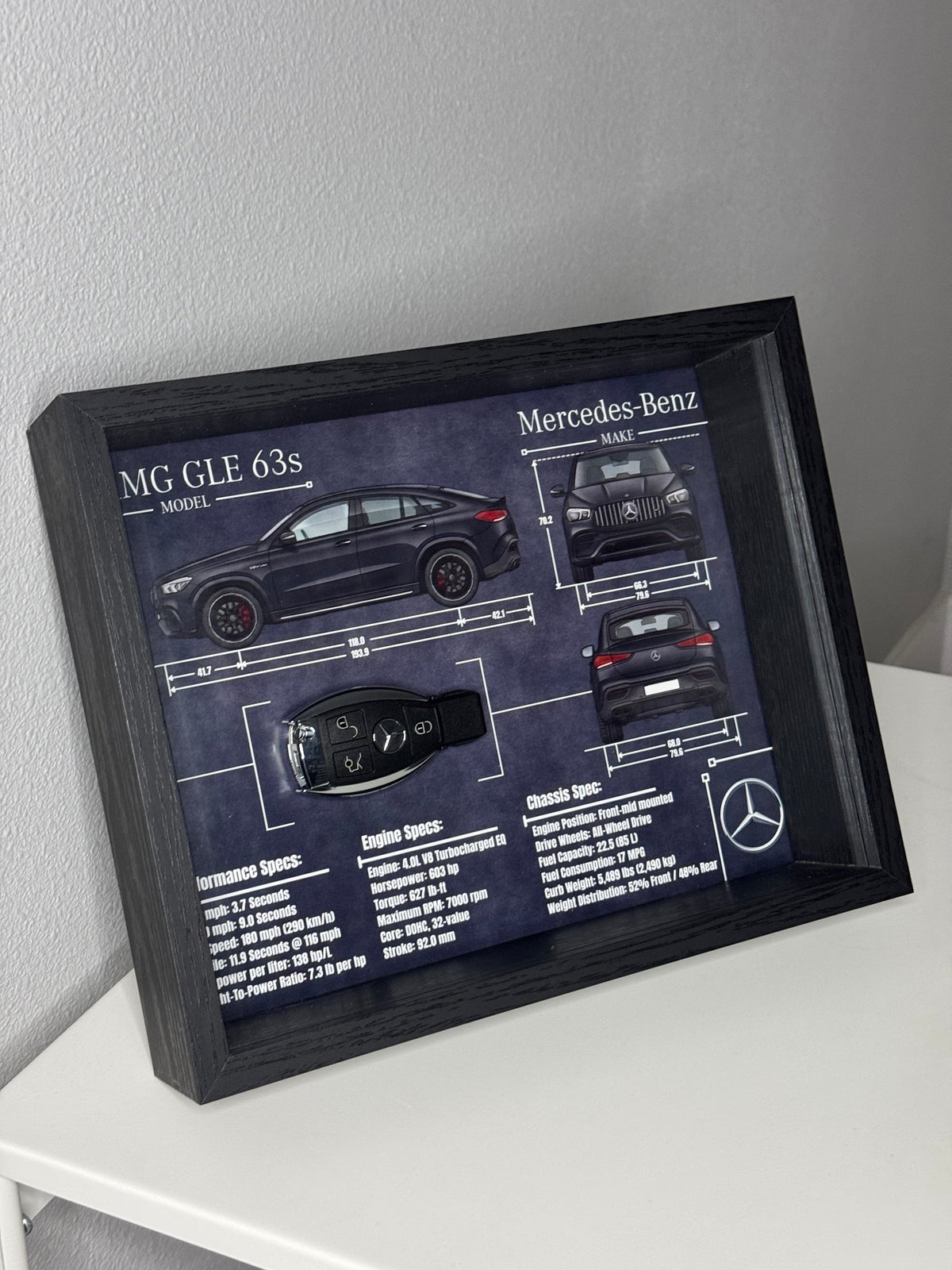 Mercedes-Benz AMG GLE 63s Key Blueprint Frame