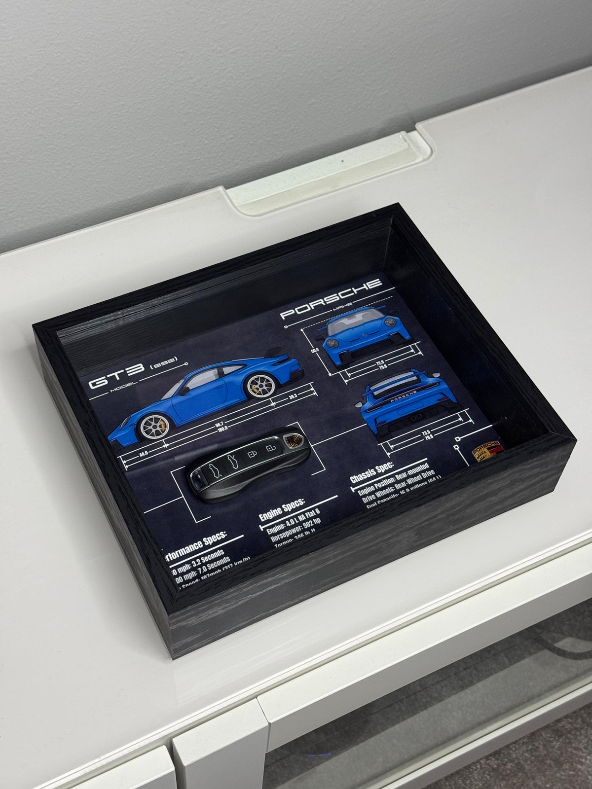Porsche 911 GT3 (992) Key Blueprint Frame