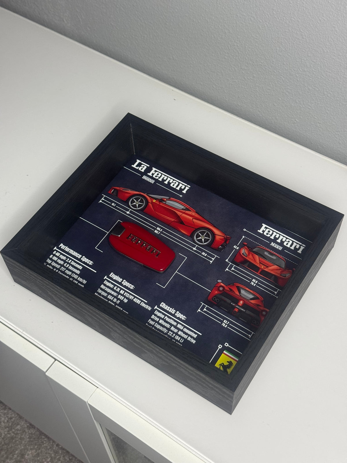 Ferrari LA Ferrari Key Blueprint Frame