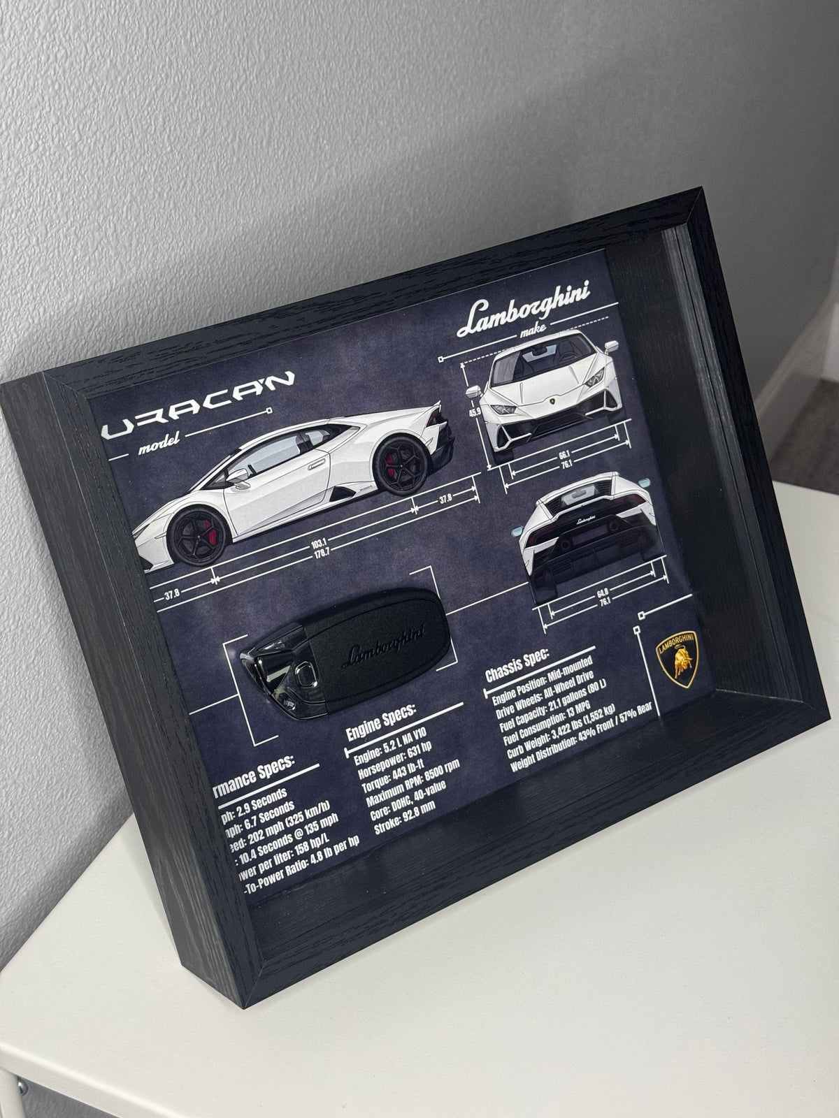 Lamborghini Huracan Key Blueprint Frame
