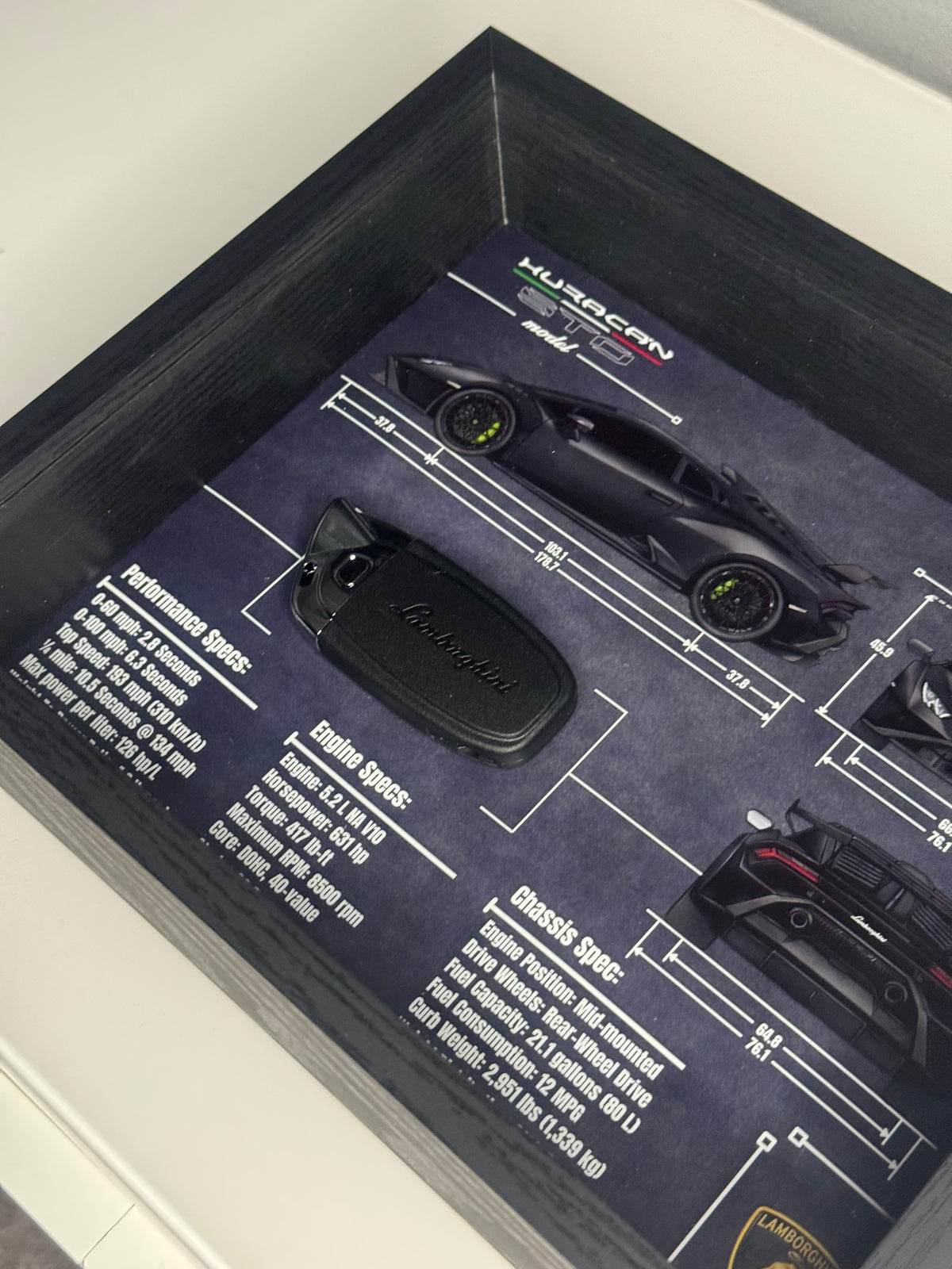 Lamborghini Huracan STO Key Blueprint Frame