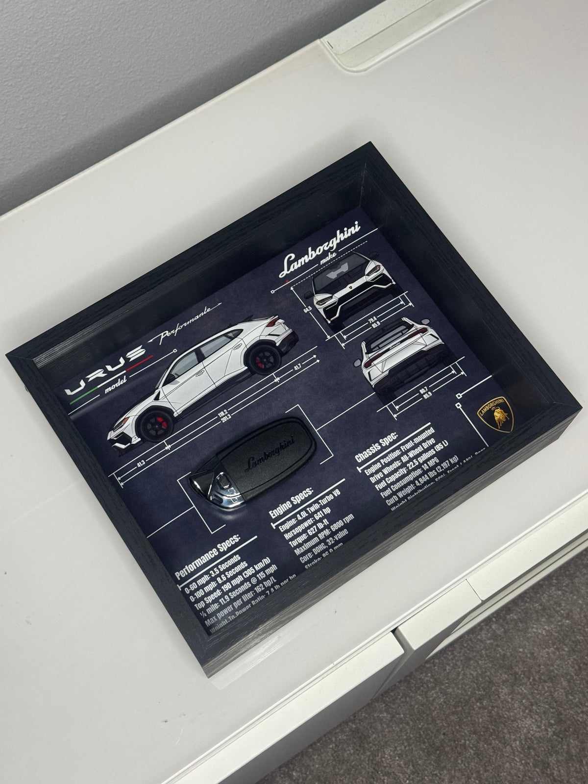 Lamborghini URUS Key Blueprint Frame