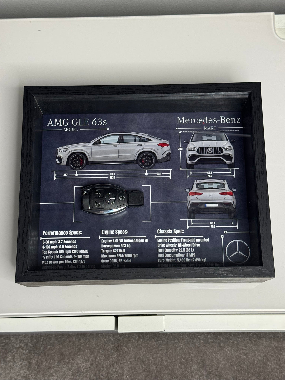 Mercedes-Benz AMG GLE 63s Key Blueprint Frame