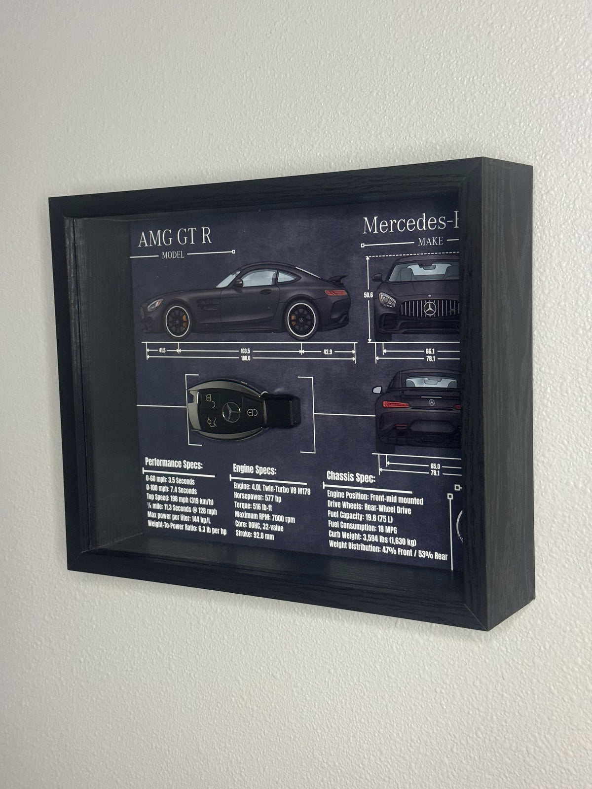 Mercedes-Benz AMG GT R Key Blueprint Frame