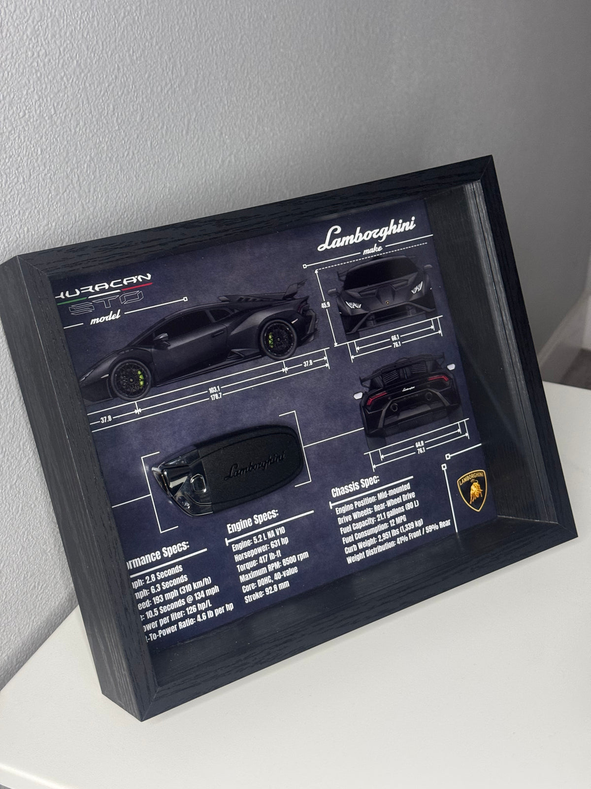 Lamborghini Huracan STO Key Blueprint Frame
