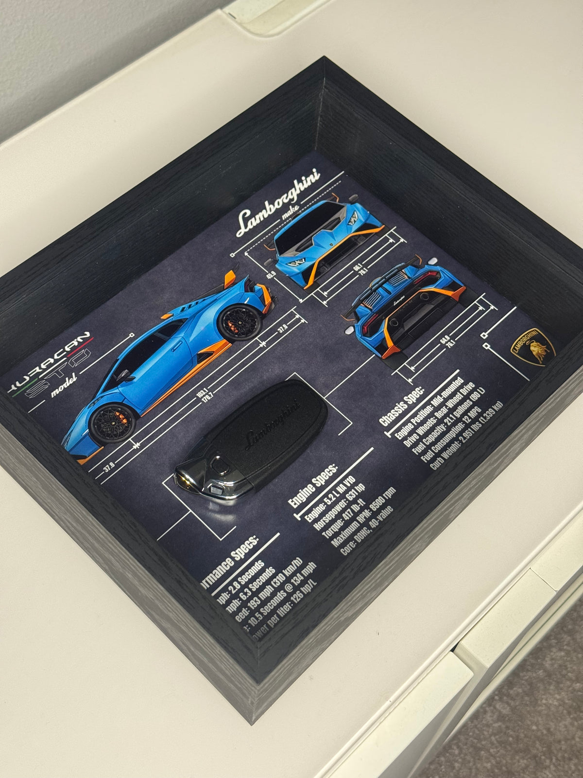Lamborghini Huracan STO Key Blueprint Frame