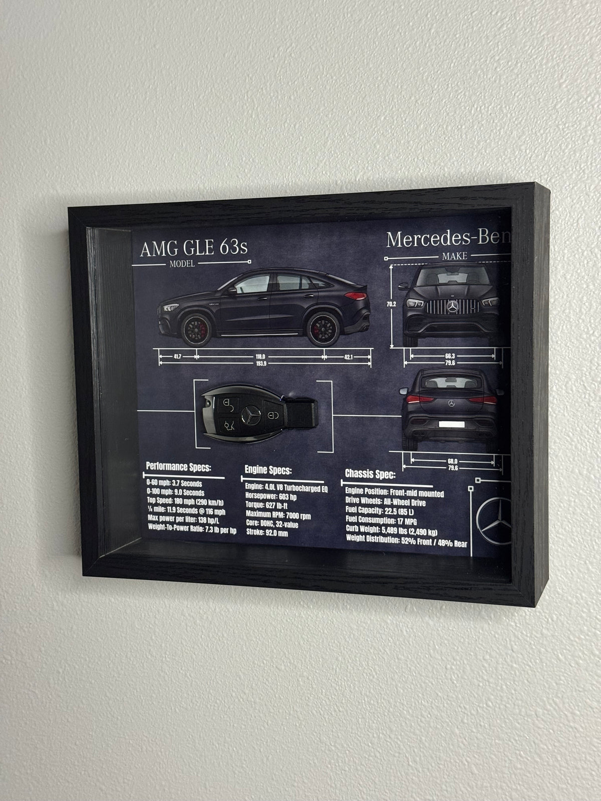Mercedes-Benz AMG GLE 63s Key Blueprint Frame