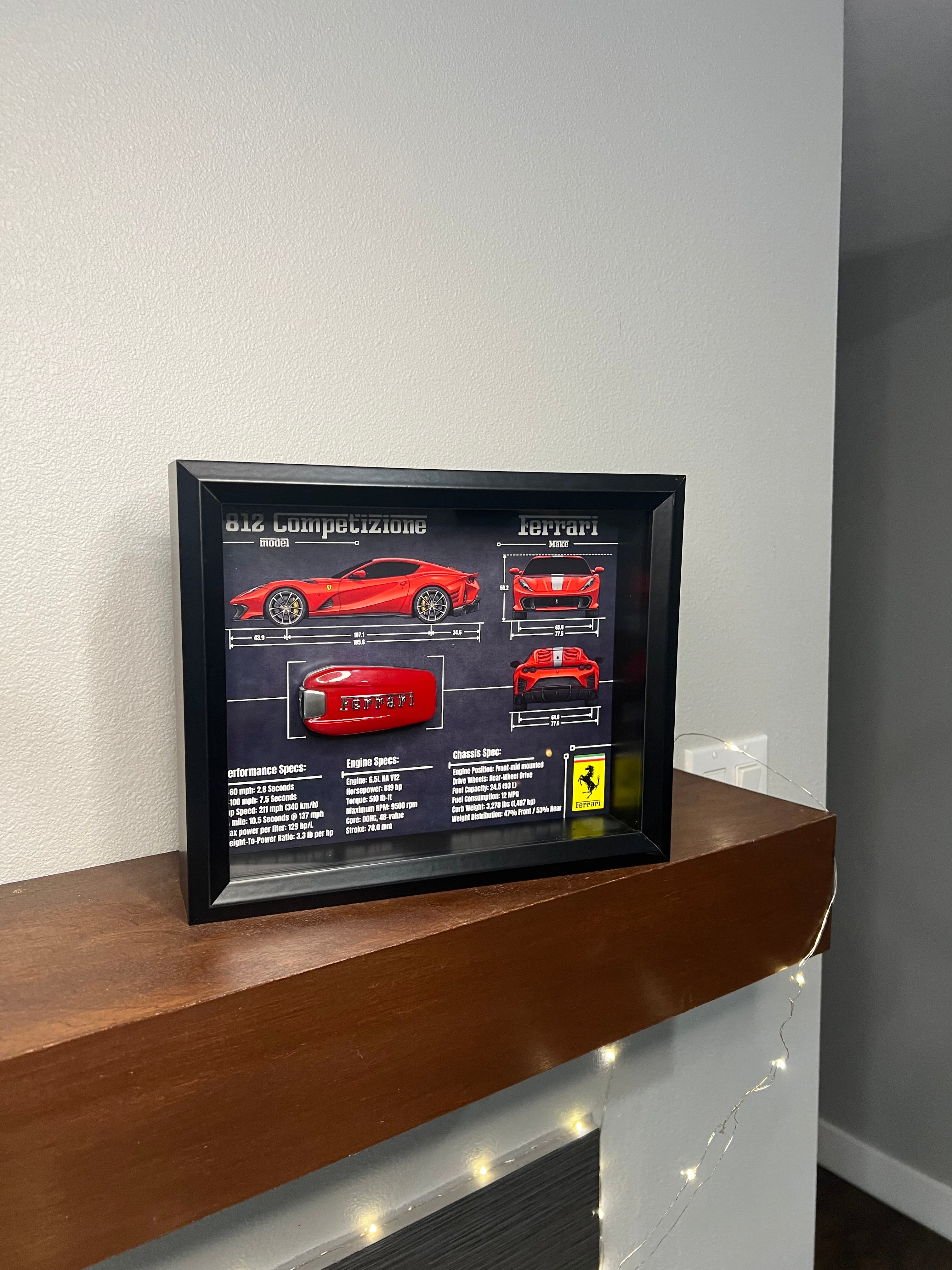 Ferrari 812 competizione Key Blueprint Frame