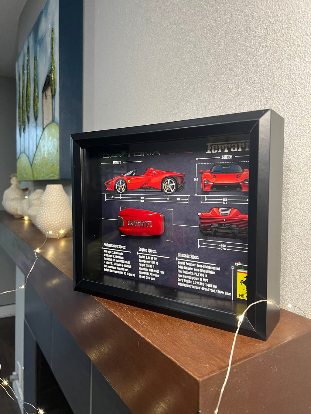 Ferrari Daytona SP3 Key Blueprint Frame