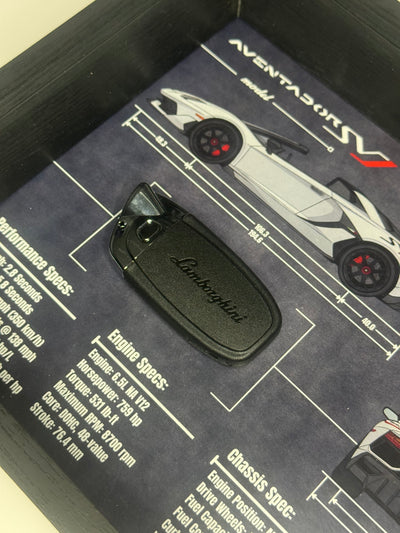 Lamborghini Aventador SVJ Key Blueprint Frame