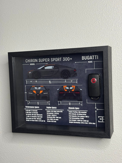 Bugatti Chiron Super Sport 300+ Key Blueprint Frame