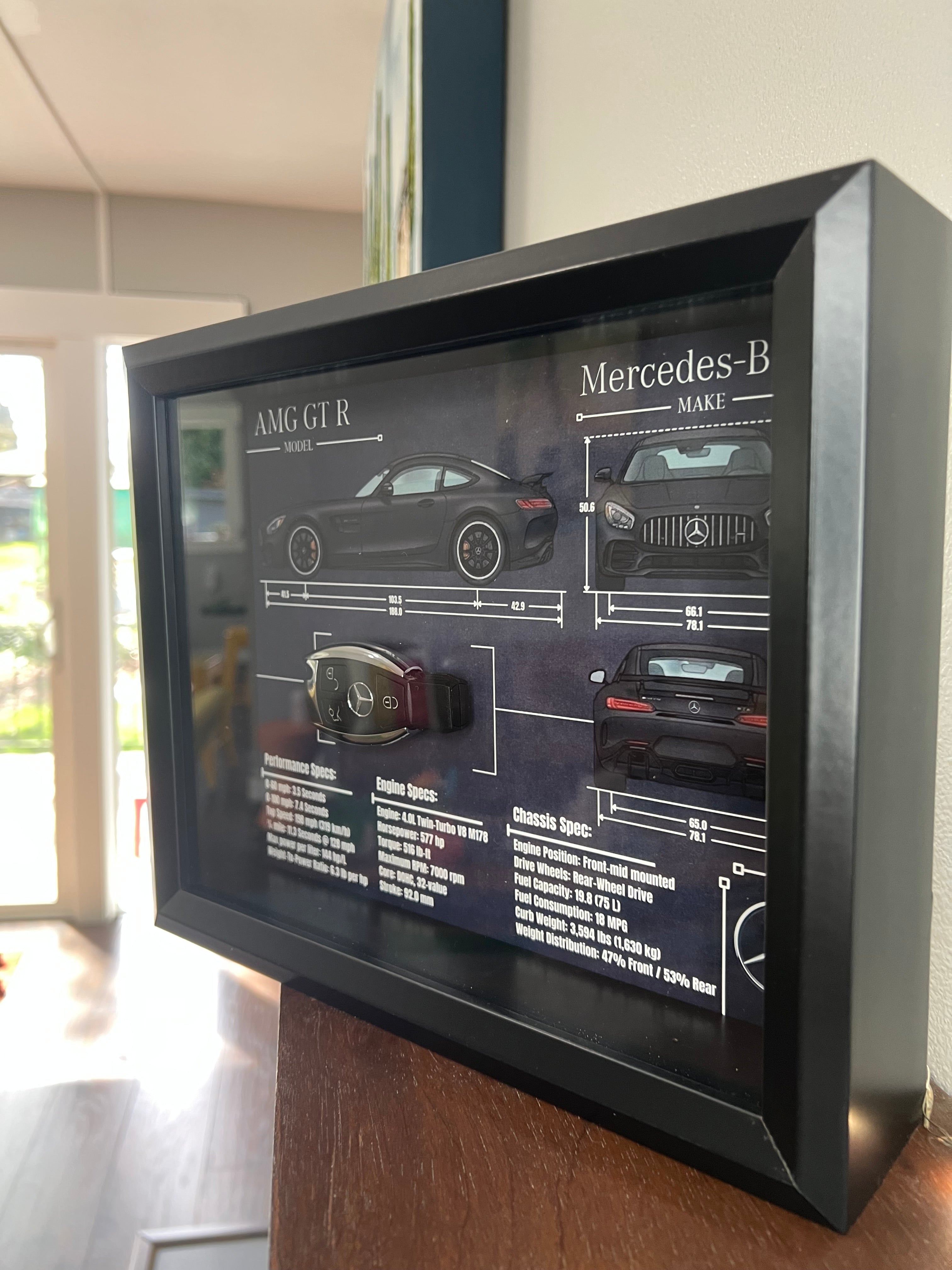 Mercedes-Benz AMG GT R Key Blueprint Frame