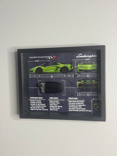 Lamborghini Aventador SVJ Key Blueprint Frame