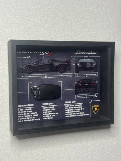 Lamborghini Aventador SVJ Key Blueprint Frame