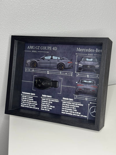 Mercedes-Benz AMG GT 4D Key Blueprint Frame