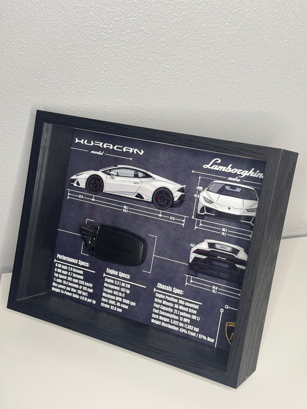 Lamborghini Huracan Key Blueprint Frame