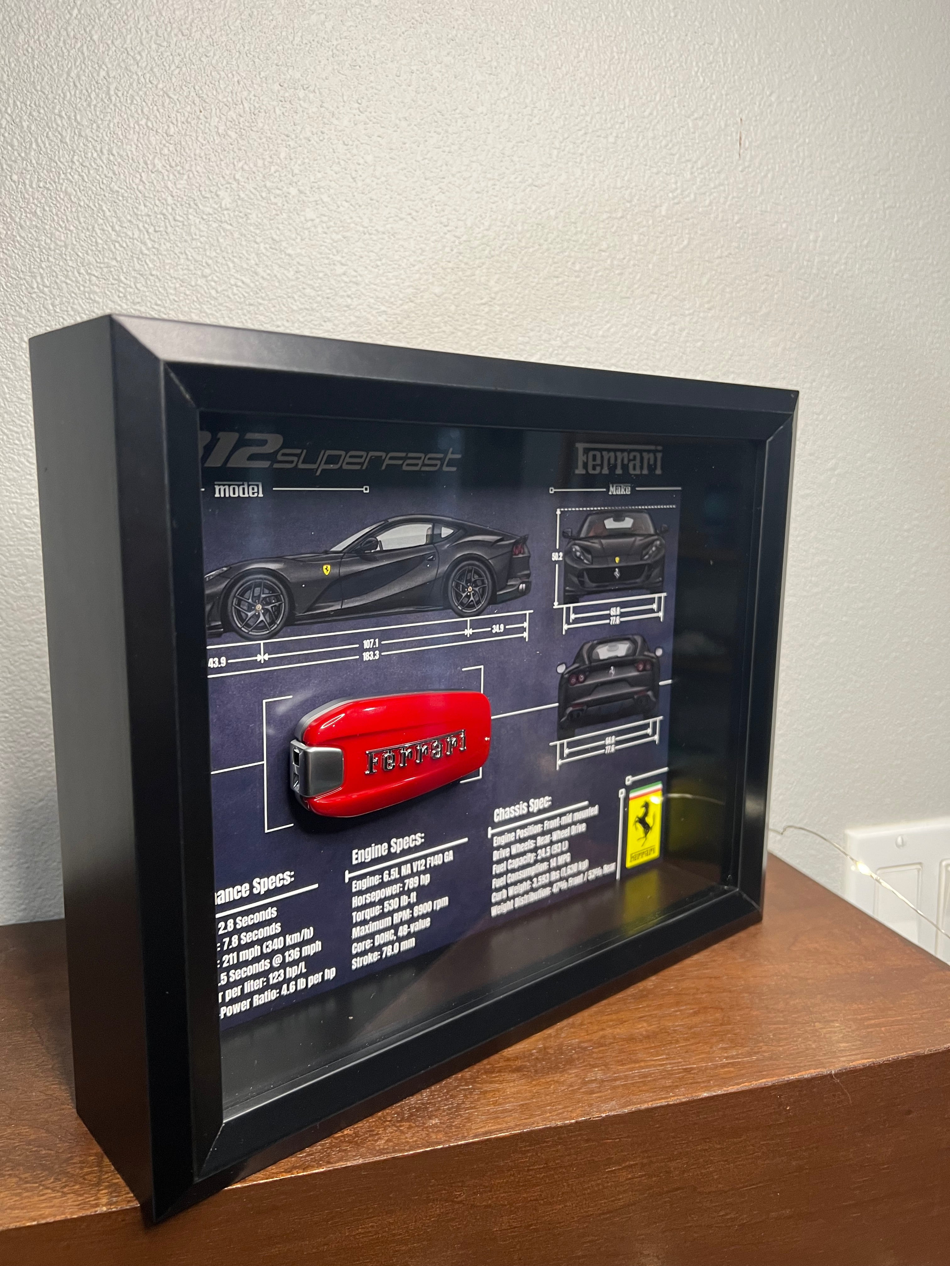 Ferrari 812 Superfast Key Blueprint Frame