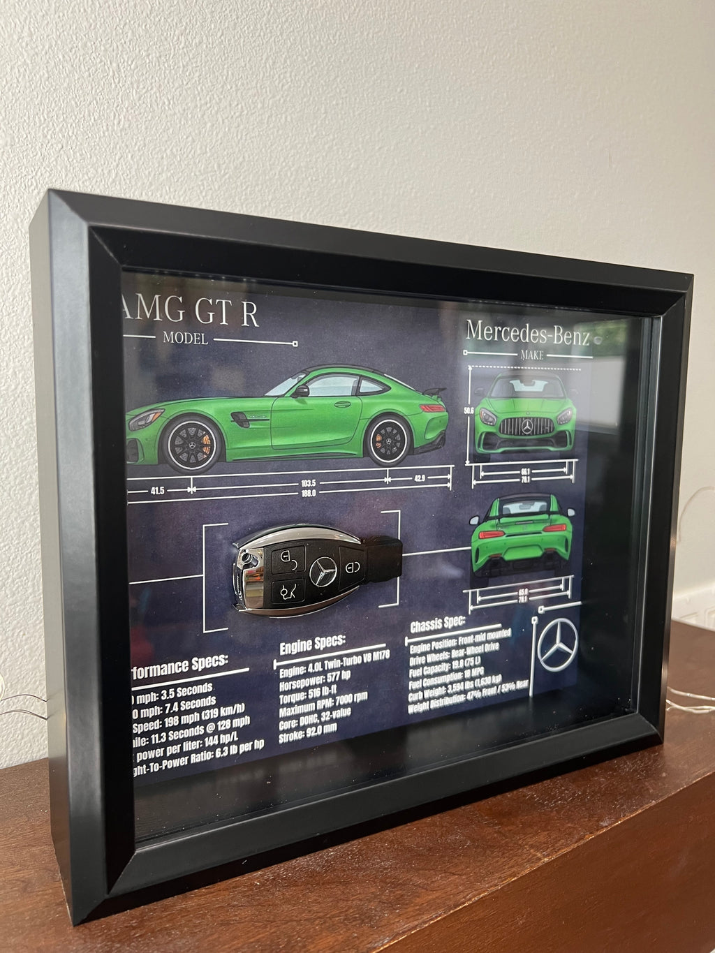 Mercedes-Benz AMG GT R Key Blueprint Frame