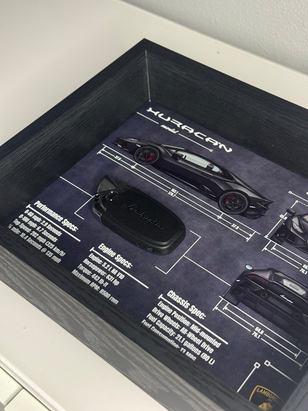 Lamborghini Huracan Key Blueprint Frame