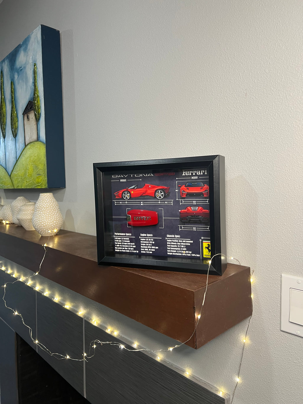 Ferrari Daytona SP3 Key Blueprint Frame