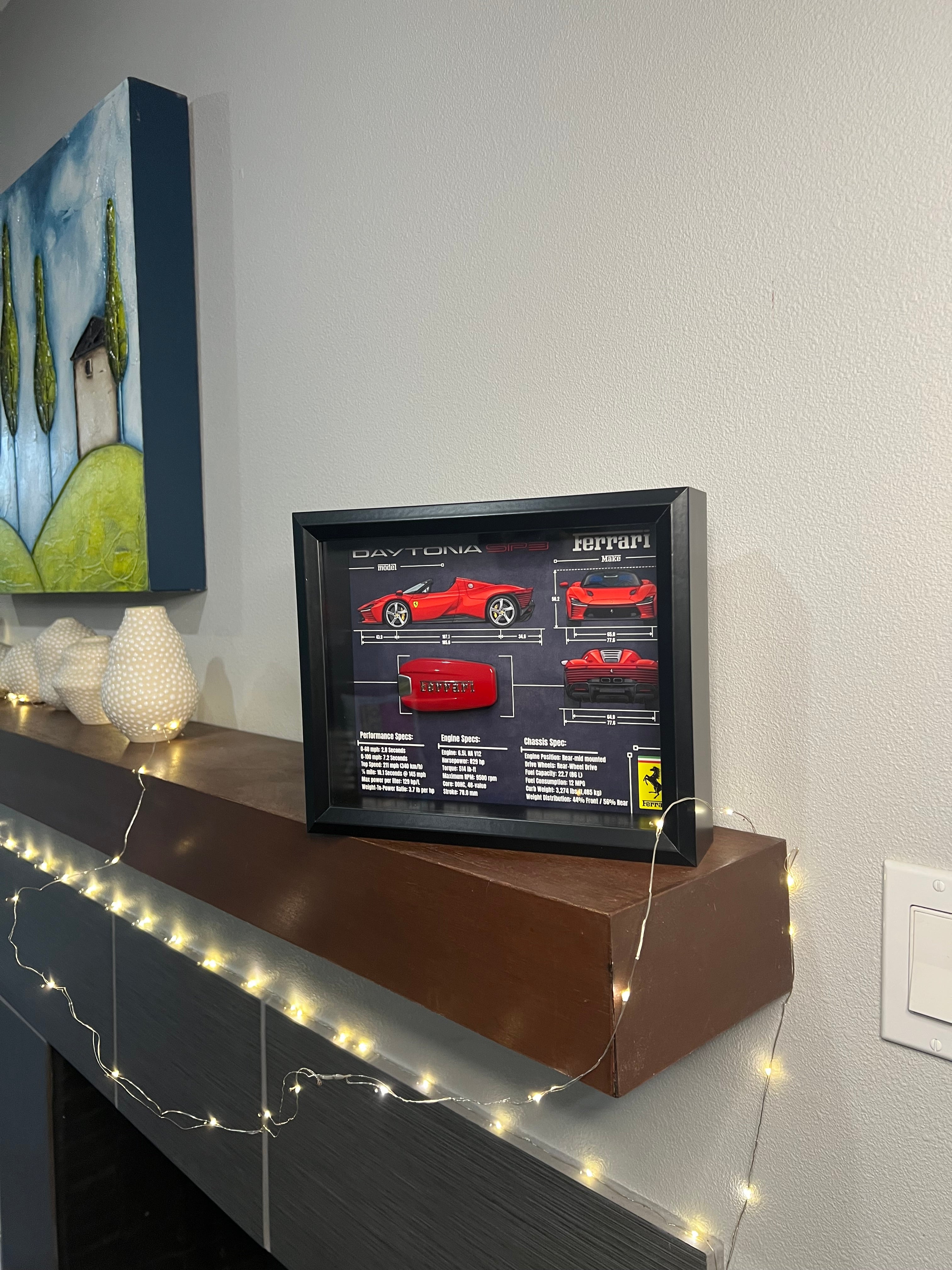 Ferrari Daytona SP3 Key Blueprint Frame