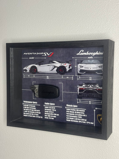 Lamborghini Aventador SVJ Key Blueprint Frame