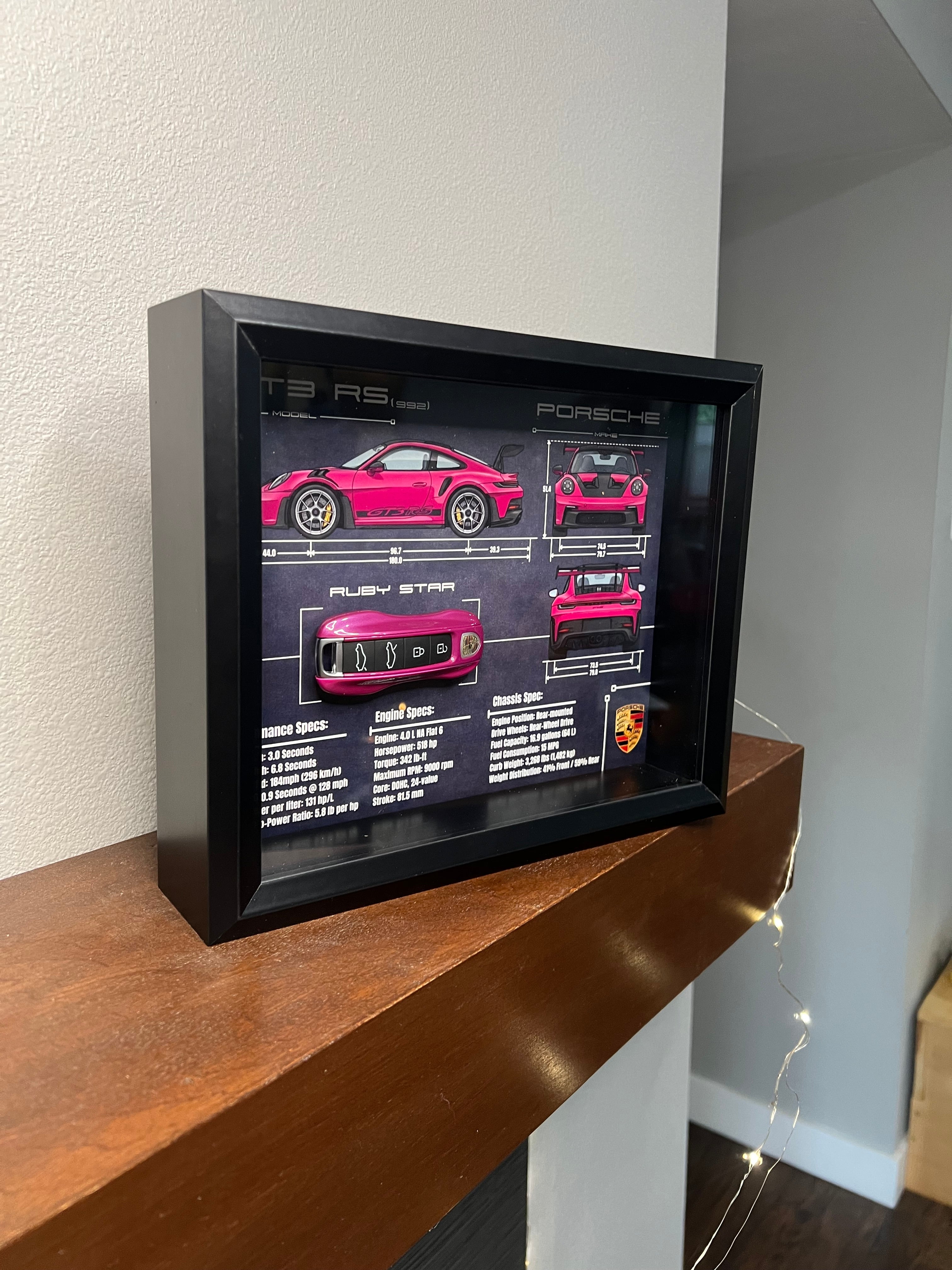 Porsche 911 GT3 RS (992) Key Blueprint Frame