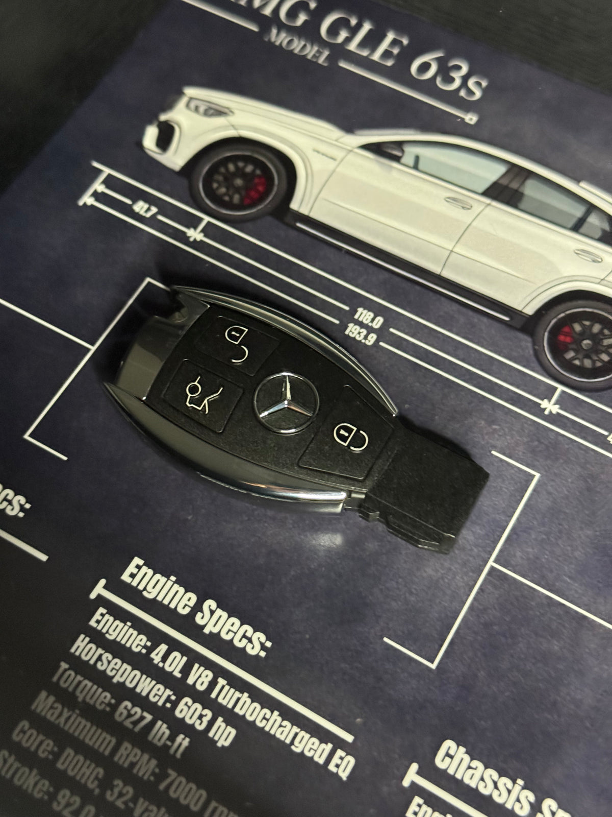 Mercedes-Benz AMG GLE 63s Key Blueprint Frame