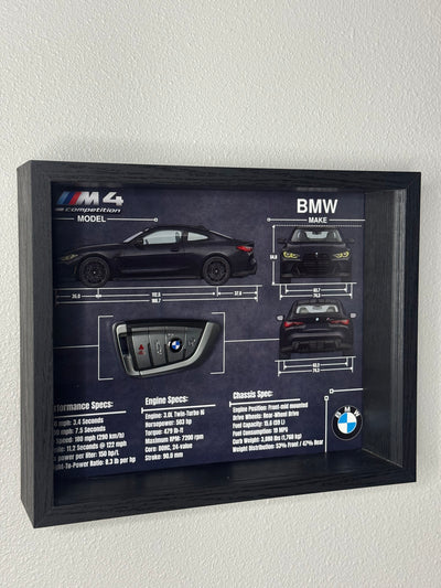 BMW M4 Competition Key Blueprint Frame