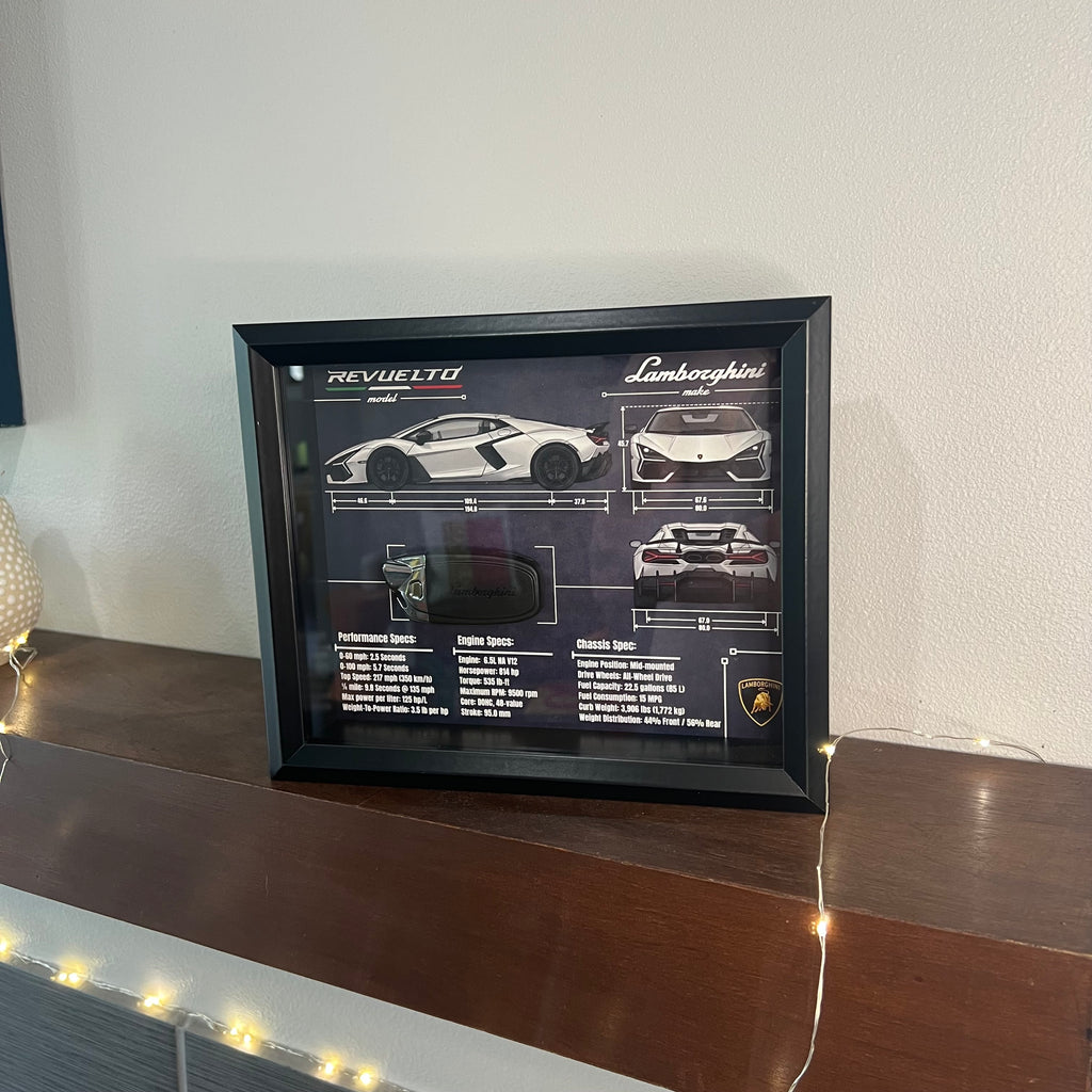 Lamborghini Revuelto Key Blueprint Frame