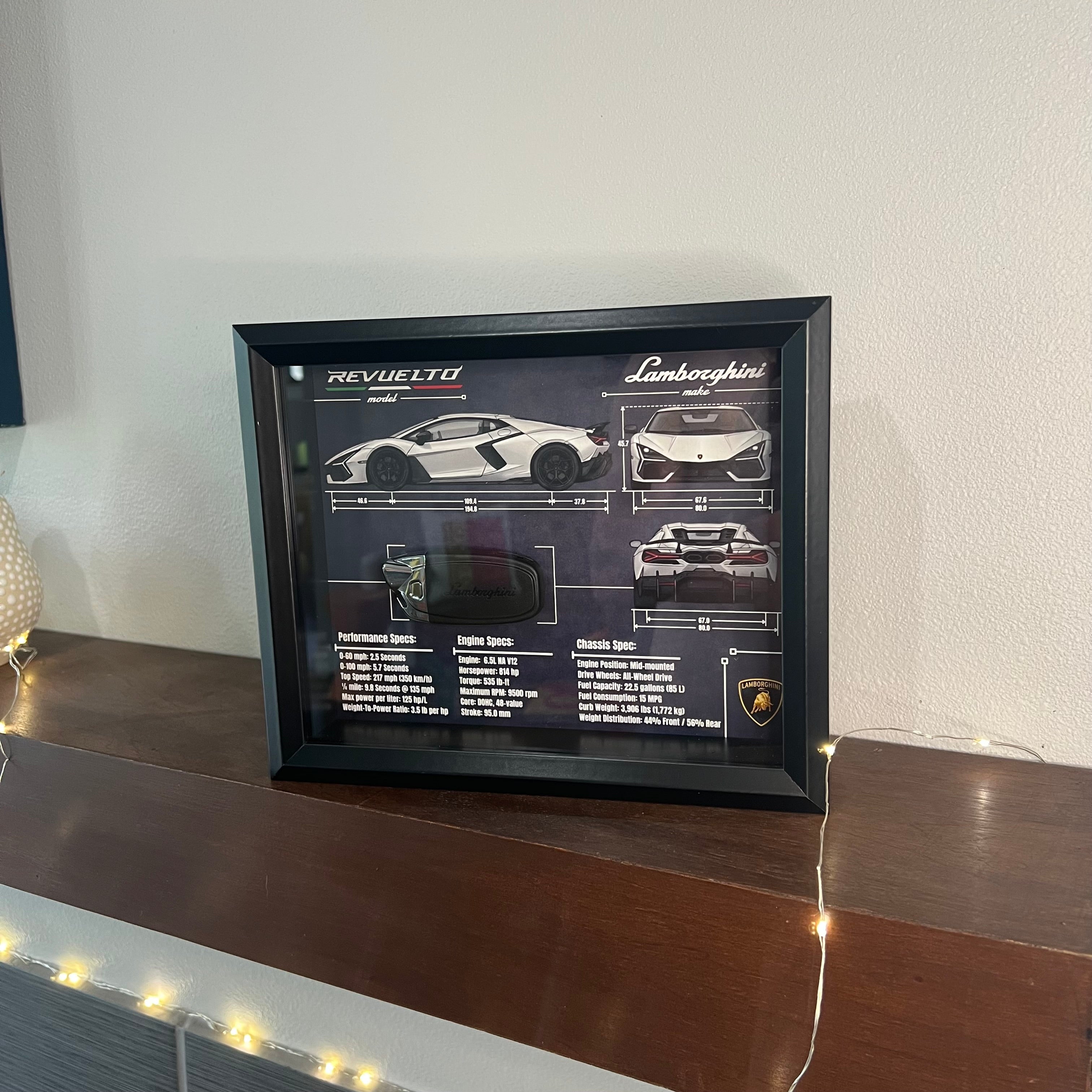 Lamborghini Revuelto Key Blueprint Frame