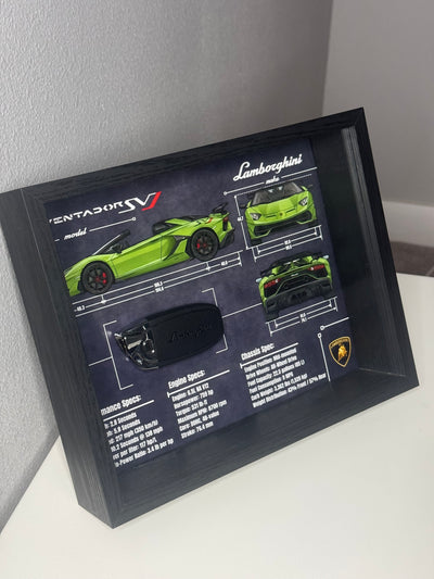 Lamborghini Aventador SVJ Key Blueprint Frame