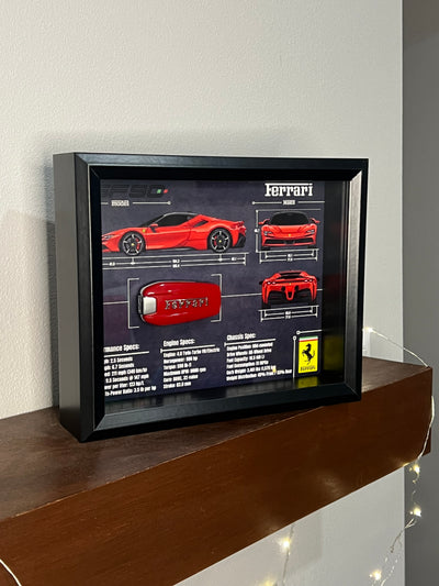 Ferrari SF90 Key Blueprint Frame
