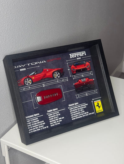 Ferrari Daytona SP3 Key Blueprint Frame