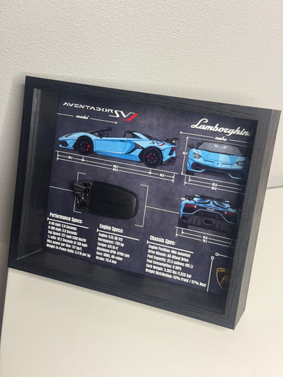 Lamborghini Aventador SVJ Key Blueprint Frame