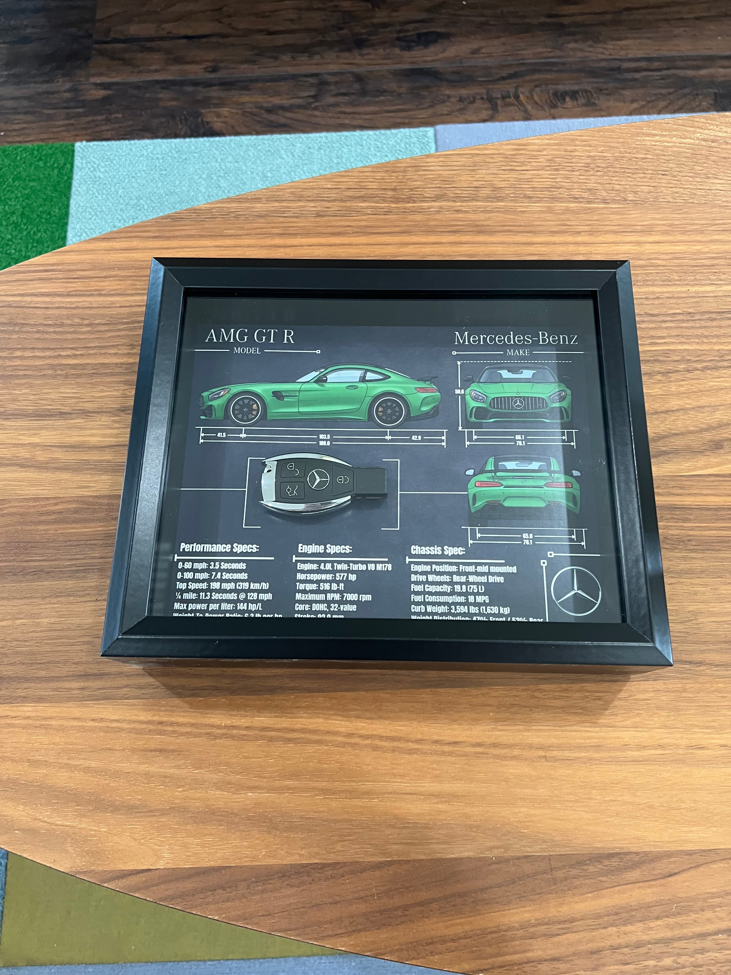 Mercedes-Benz AMG GT R Key Blueprint Frame
