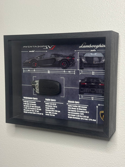 Lamborghini Aventador SVJ Key Blueprint Frame